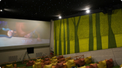 Movie theater interior construction case of acoustic solution using moss sound-absorbing panels 04-2