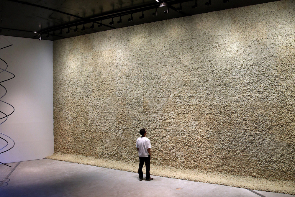 스칸디아모스 프로젝트 01 |  삼성미술관 'Leeum' 올라퍼 엘리아슨 'Moss Wall' 전시 알루미늄 패널 및 벽면 설치