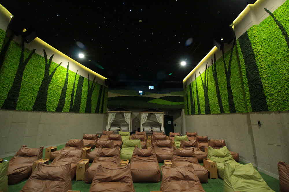Scandia Moss Project 05 | A healing theater where you can feel nature in the bleak city center - CGV Gangbyeon Cine & Foret Theater custom made and custom construction