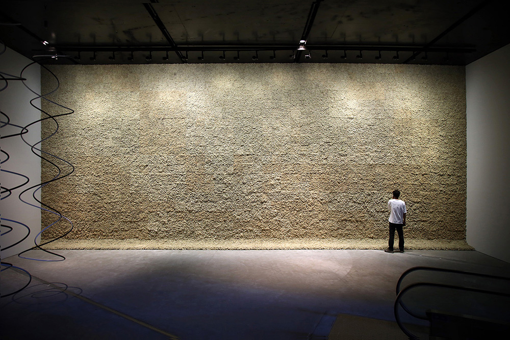 스칸디아모스 프로젝트 02 |  삼성미술관 'Leeum' 올라퍼 엘리아슨 'Moss Wall' 전시 알루미늄 패널 및 벽면 설치