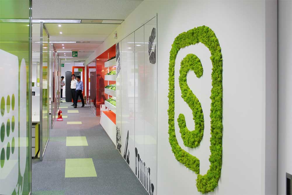 Scandia Moss Project 01 | Scandia moss logo design and office wall frame design - Lotte Lops Aluminum panel, custom logo production and custom made