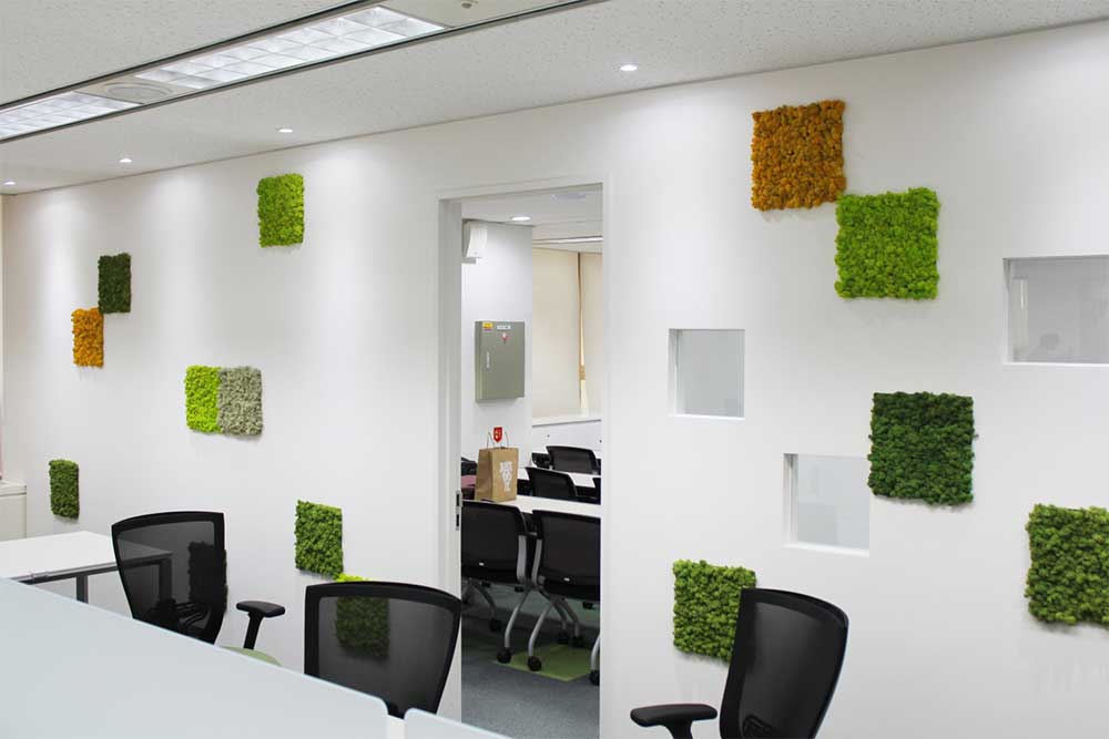 Scandia Moss Project 02 | Scandia moss logo design and office wall frame design - Lotte Lops Aluminum panel, custom logo production and custom made